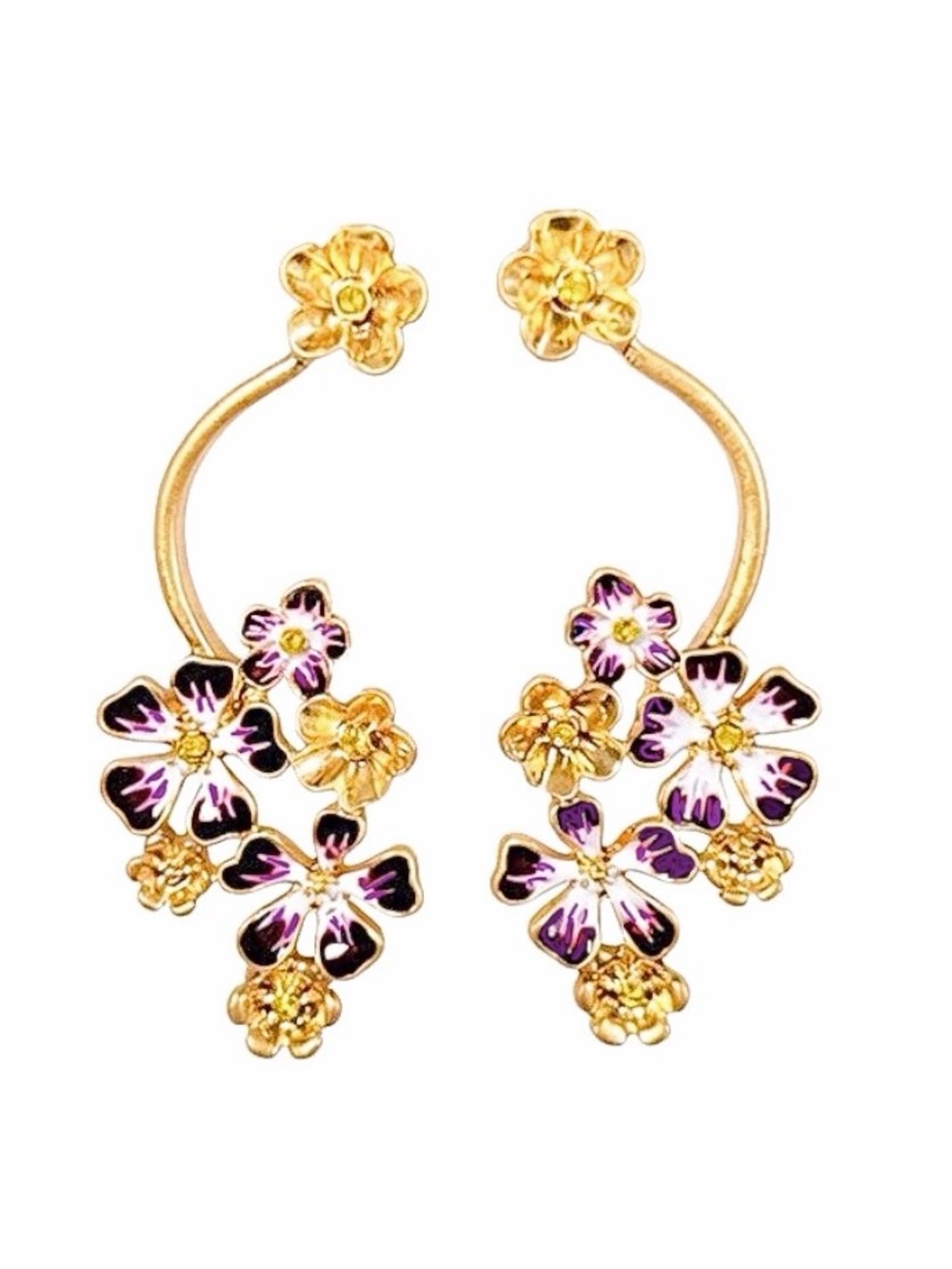 Oscar de la Renta Hydrangea Earrings